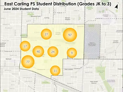East Carling JK To 3 Student Distribution