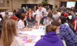 students working at table