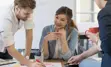Student working in an internship position