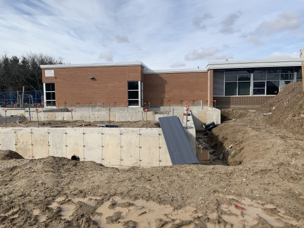 Construction on the child care centre at Aldborough Public School