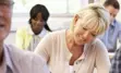 Adult learners in a classroom