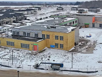 Jackson Meadows Public School construction site - February 2026