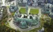 Parliament Hill from a Hot Air Balloon, Ottawa, Ontario, Canada, Y2K
