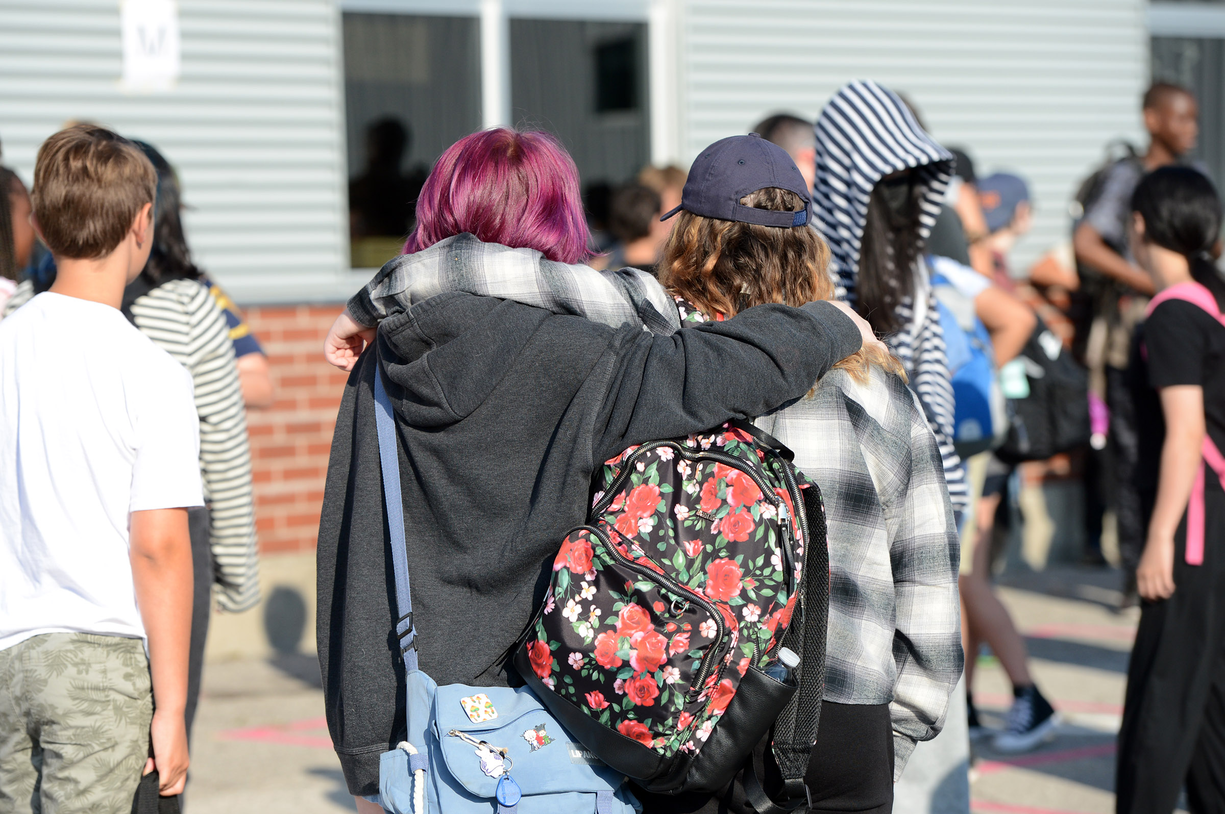 students at school
