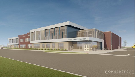 Artist conception of White Pine Public School